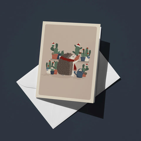 Christmas Cacti Greeting Card