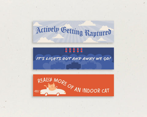 Actively Getting Raptured Bumper Sticker Magnet