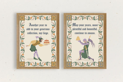 Ye Olde Birthday Greeting Card