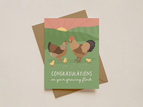 Growing Flock Greeting Card