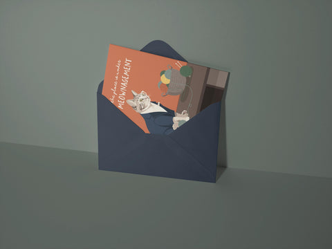 Under New Meownagement Greeting Card
