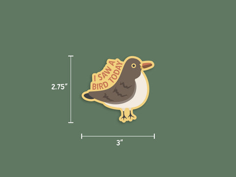 I Saw A Bird Today Sticker