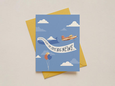 Big News Greeting Card