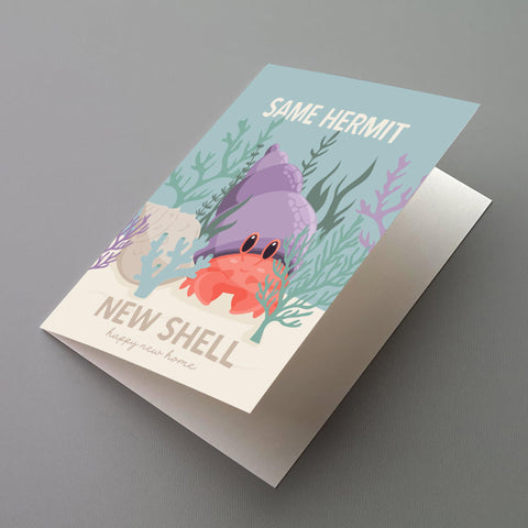 Same Hermit, New Shell Greeting Card