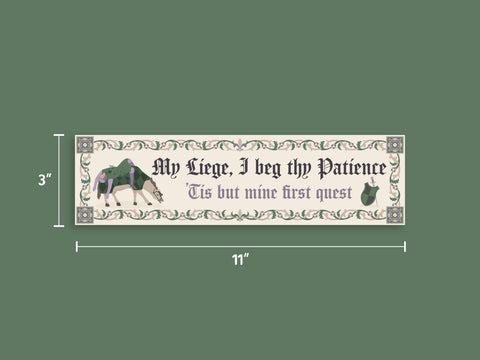 My Liege Magnetic Bumper Sticker Bumper Sticker Magnet