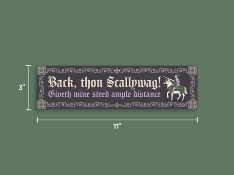 Scallywag Magnetic Bumper Sticker Bumper Sticker Magnet