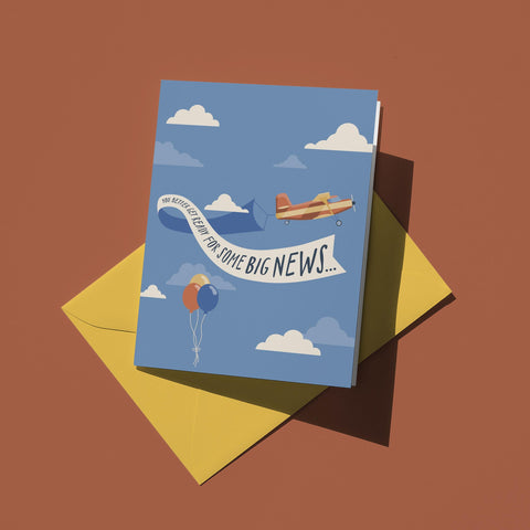 Big News Greeting Card
