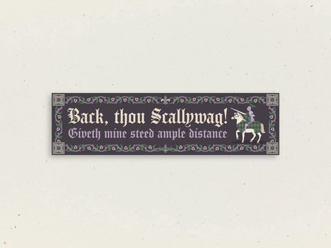 Scallywag Magnetic Bumper Sticker Bumper Sticker Magnet