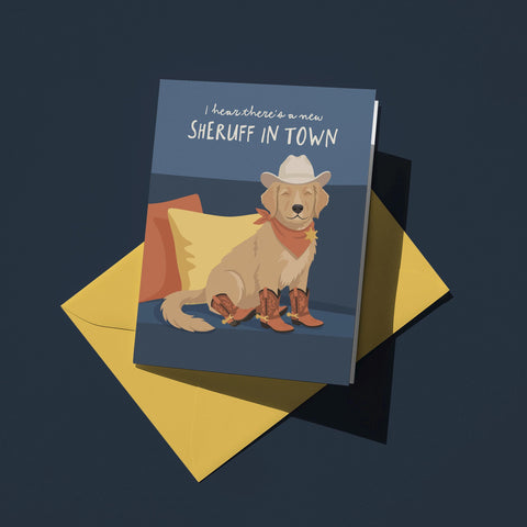 New Sheruff In Town Greeting Card