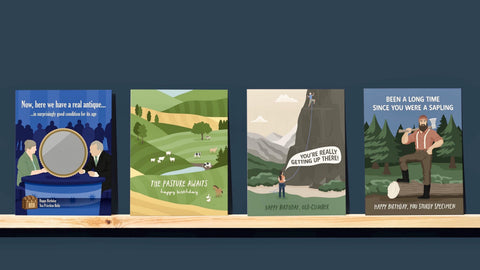 Old-Climber Birthday Greeting Card