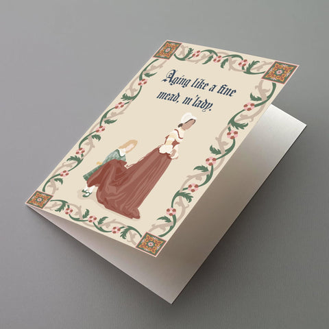 M'Lady Greeting Card