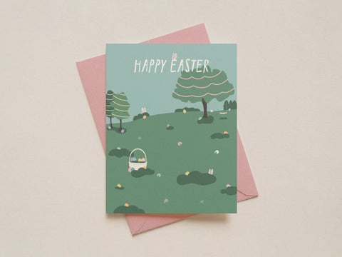 Easter Egg Hunt Greeting Card