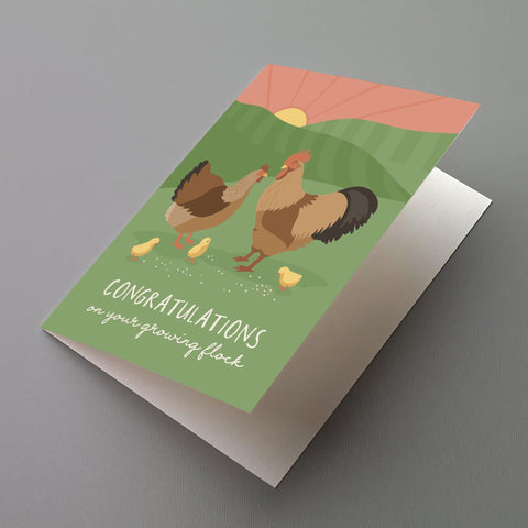Growing Flock Greeting Card