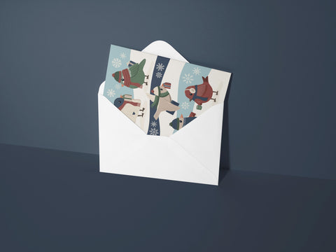 Holiday Birds Greeting Card