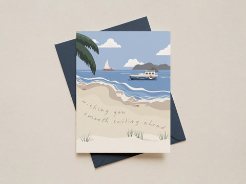 Smooth Sailing Ahead Greeting Card
