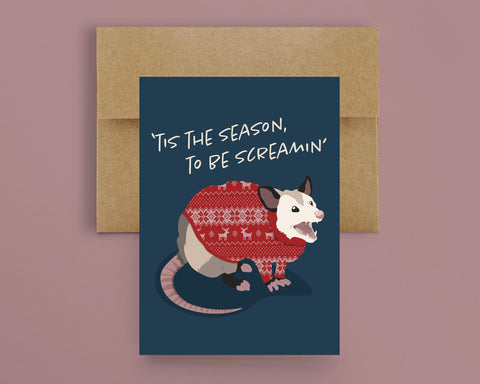 Tis The Season To Be Screamin' Greeting Card