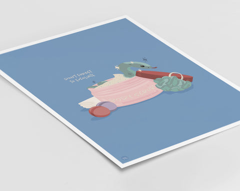 Spa Day Art Print