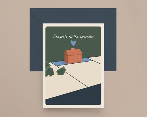 Moving On Up Greeting Card