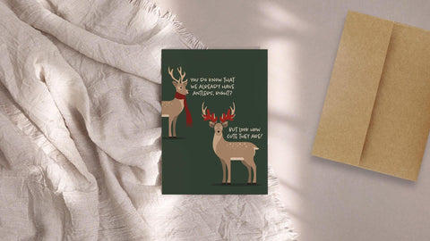 Reindeer Love Greeting Card