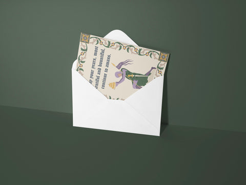 Ye Olde Birthday Greeting Card