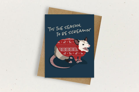 Tis The Season To Be Screamin' Greeting Card