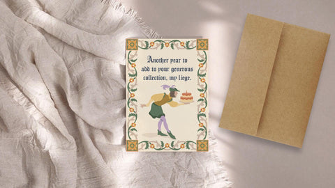 My Liege Greeting Card