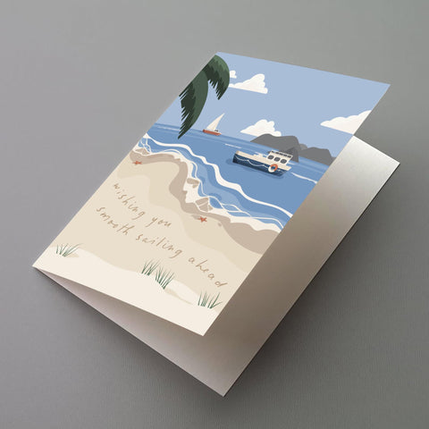 Smooth Sailing Ahead Greeting Card