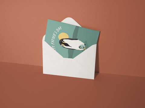 Penguin Parenting Greeting Card