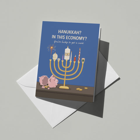 Hanukkah? In This Economy? Greeting Card