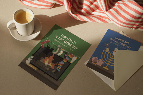 Hanukkah? In This Economy? Greeting Card