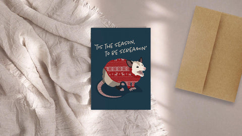 Tis The Season To Be Screamin' Greeting Card