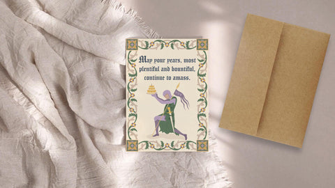 Ye Olde Birthday Greeting Card