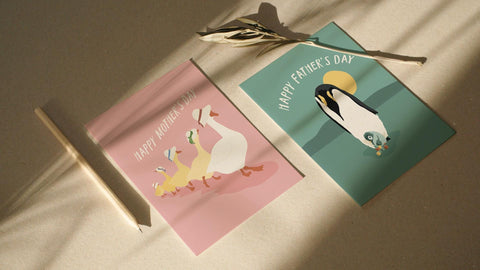 Penguin Parenting Greeting Card