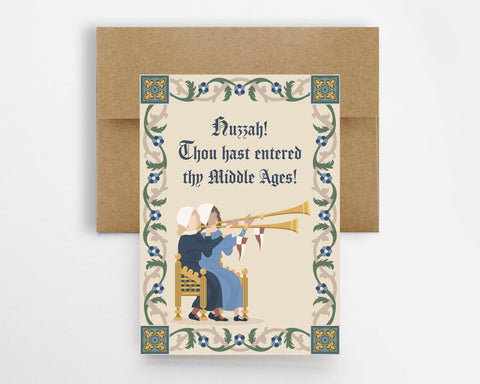 Middle Ages Birthday Greeting Card