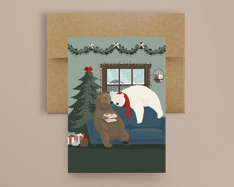 Holiday Bears Greeting Card