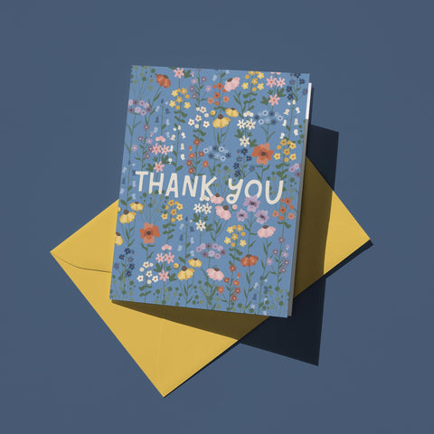 Wildflower Thank You Greeting Card
