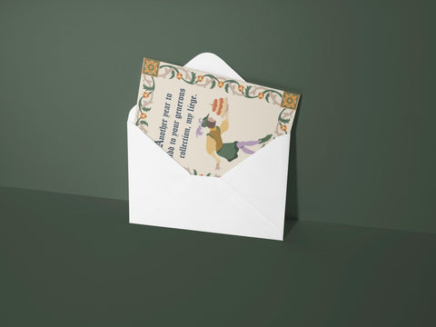 My Liege Greeting Card