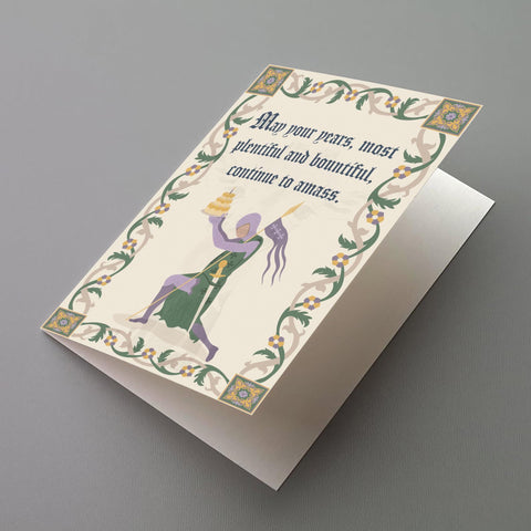 Ye Olde Birthday Greeting Card