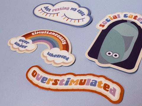 Overstimulated Sticker