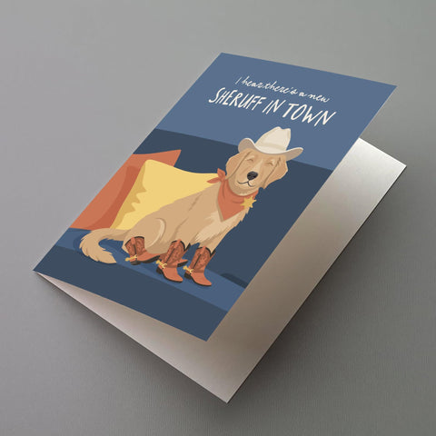 New Sheruff In Town Greeting Card