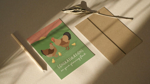 Growing Flock Greeting Card