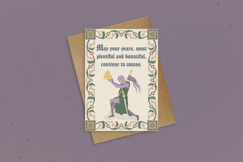 Ye Olde Birthday Greeting Card