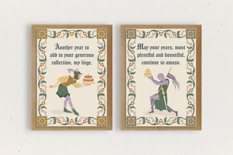 Ye Olde Birthday Greeting Card