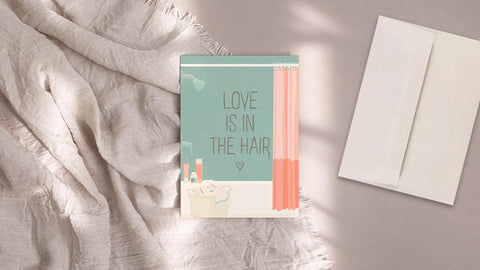 Love Is In The Hair Greeting Card