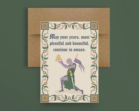 Ye Olde Birthday Greeting Card