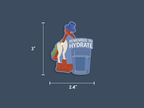 Remember To Hydrate Sticker