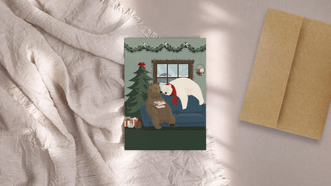 Holiday Bears Greeting Card