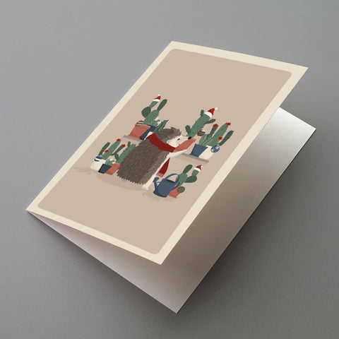 Christmas Cacti Greeting Card