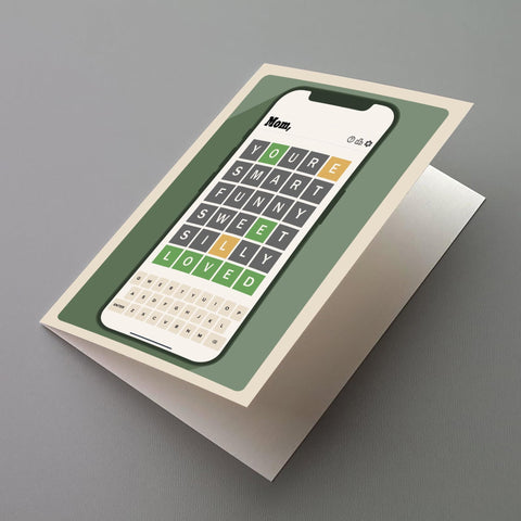 Wordle Card Greeting Card