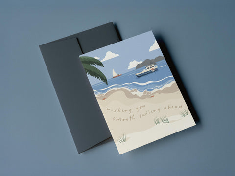 Smooth Sailing Ahead Greeting Card